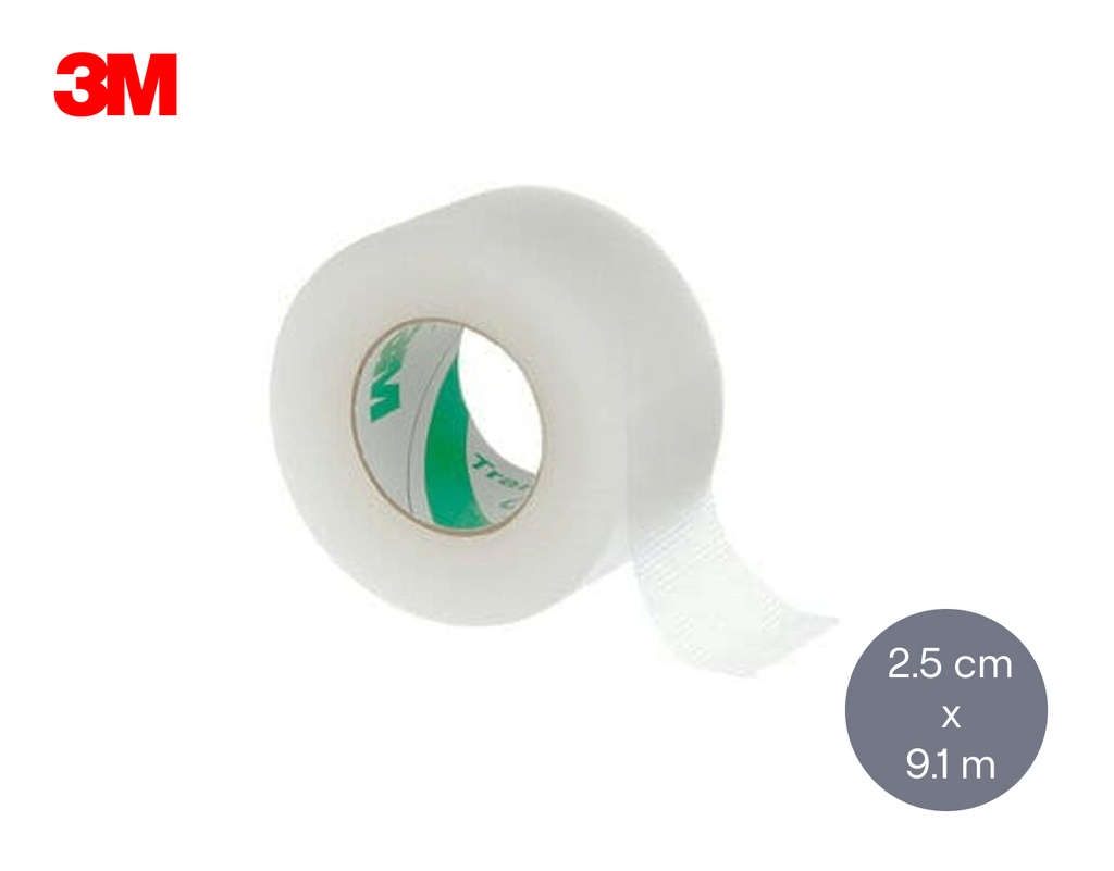 3M TRANSPORE Sparadrap 25mmx9.14m