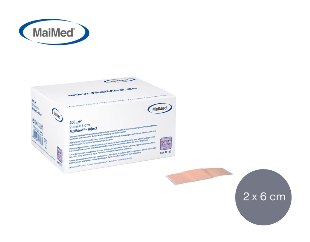 [MaiMed] Injektionspflaster 2x6cm, 200 Stk