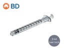 [BD] Seringue luer lock sans latex 3 ml, 200 pcs