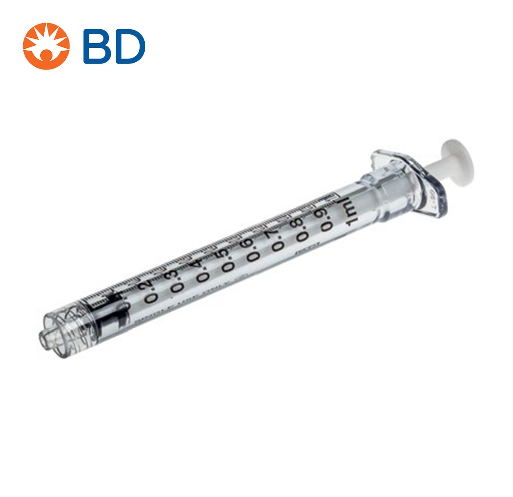[BD] Seringue luer lock sans latex 1 ml, 100 pcs