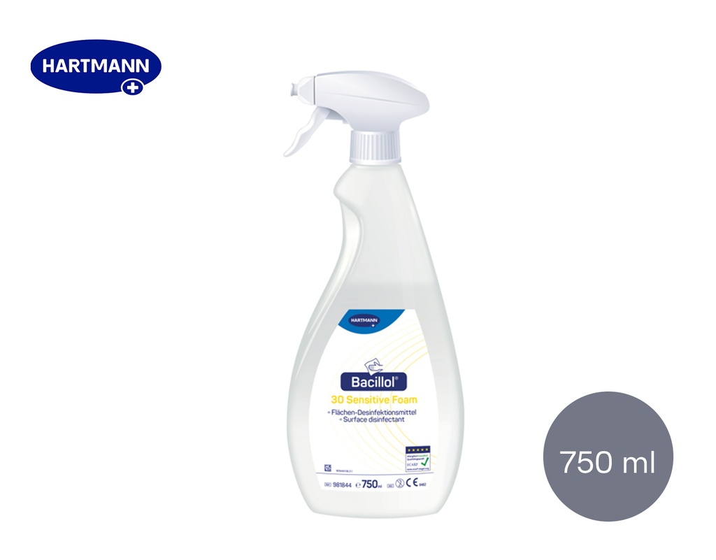 [Hartmann] Bacillol 30 Sensitive Foam Vaporisateur 750 ml, 8 pcs