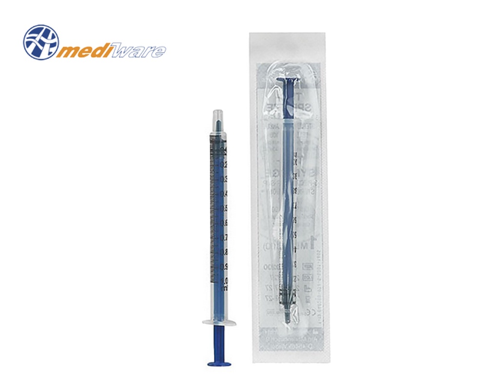 [Mediware] Seringues tuberculine, 1 ml, 100 pcs