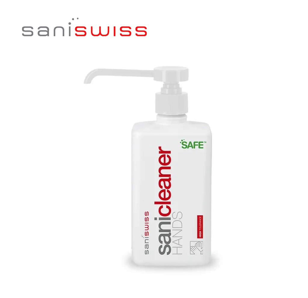 [SaniSwiss] H - Medizinische Handseife hohe Qualität Flasche 500 ml, 20 Stk