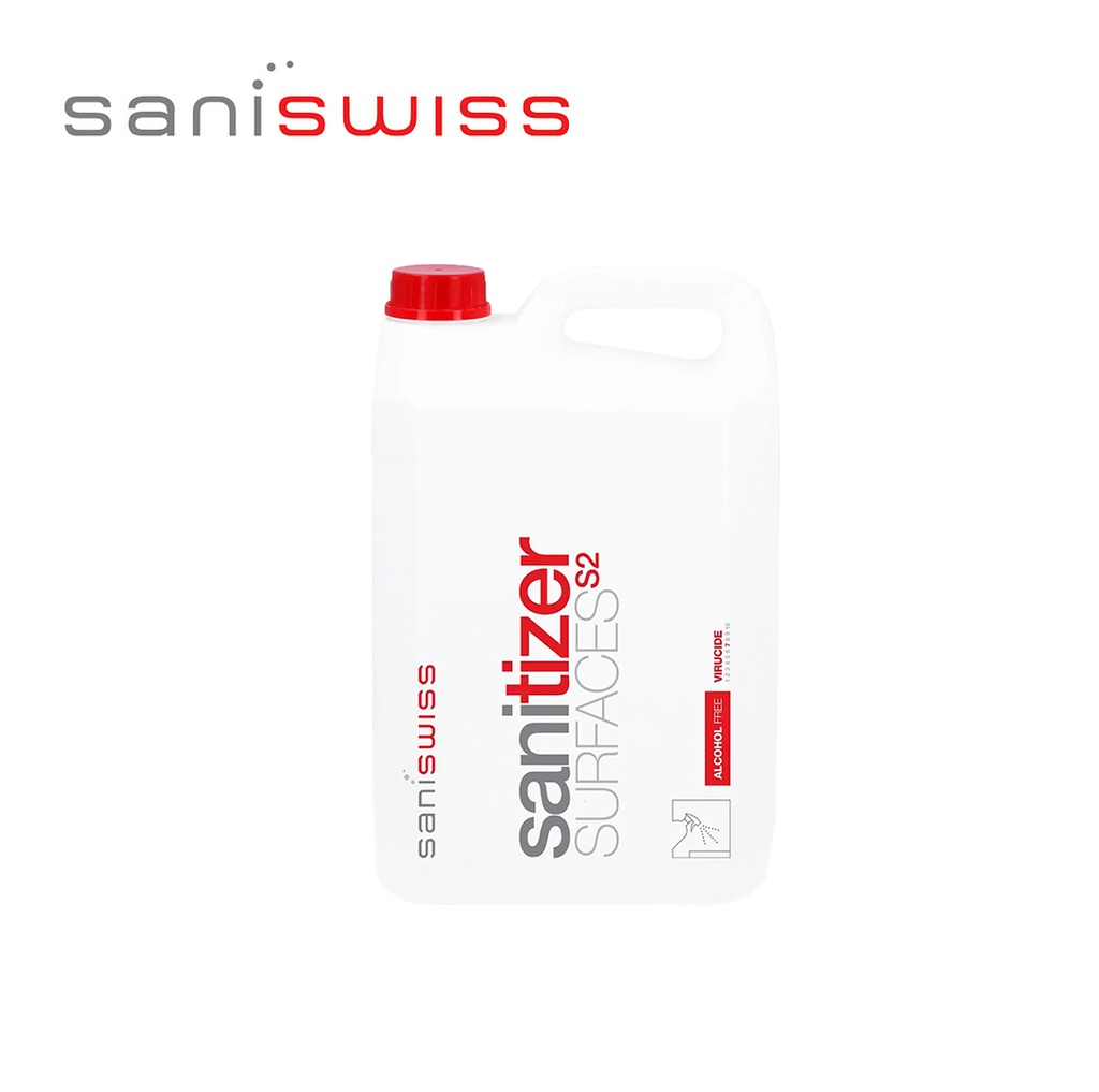 [SaniSwiss] S2 - Desinfektionsreiniger Oberflächen Kanister 5L, 2 Stk.