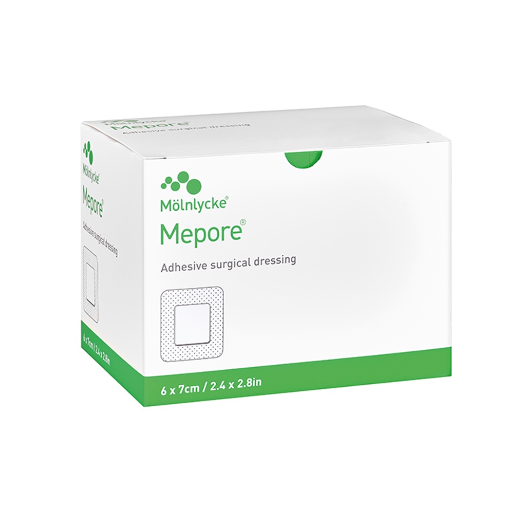 [Mepore] Pansement vulnéraire 7x6cm stérile, 60 pcs