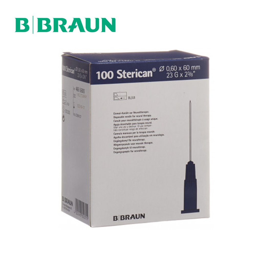 [BBraun] Sterican® Aiguilles pour neuralthérapie 23G 0.6x60mm, 100 pcs