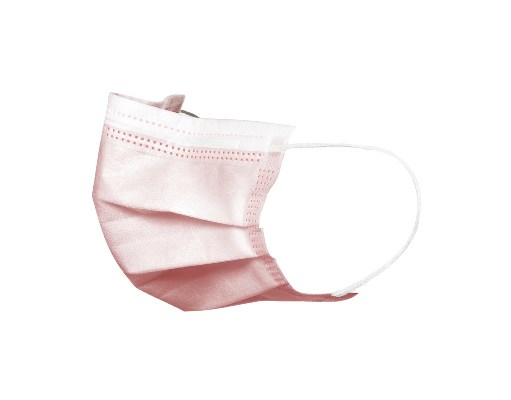 [Akzenta] Masque chirurgique 3 plis (Type IIR) pink, 50 pcs
