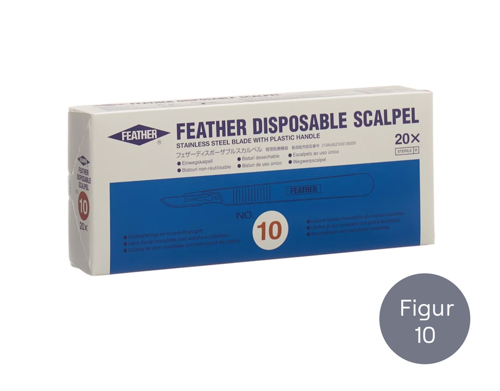 [Feather] Scalpel numéro 10/11, 20 pcs