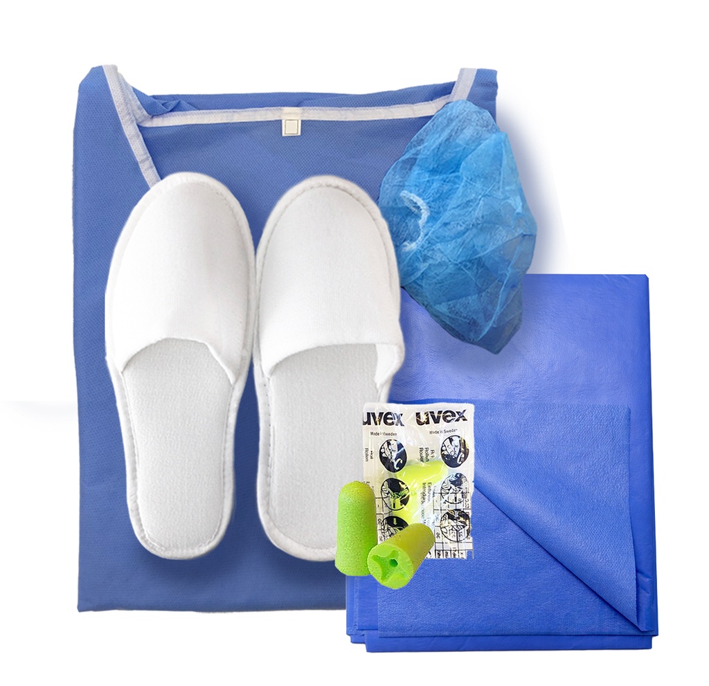 [Kit] Habit IRM (XL) avec pantoufles, 50 pcs