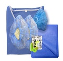 [Kit] MRI-Habit (XL) mit Ohrstöpseln / Überschuhen / Schutztuch, 50 Stk.