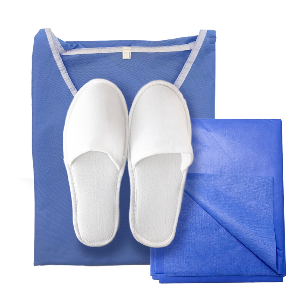 [Kit] CT Kleidung (XL) mit Pantoffeln / Decke, 50 Stk