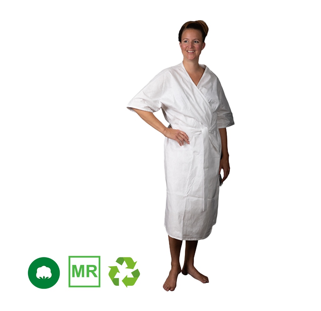 [Visiotex] Bademantel für Patienten aus Baumwolle (XL), 6 Stk.