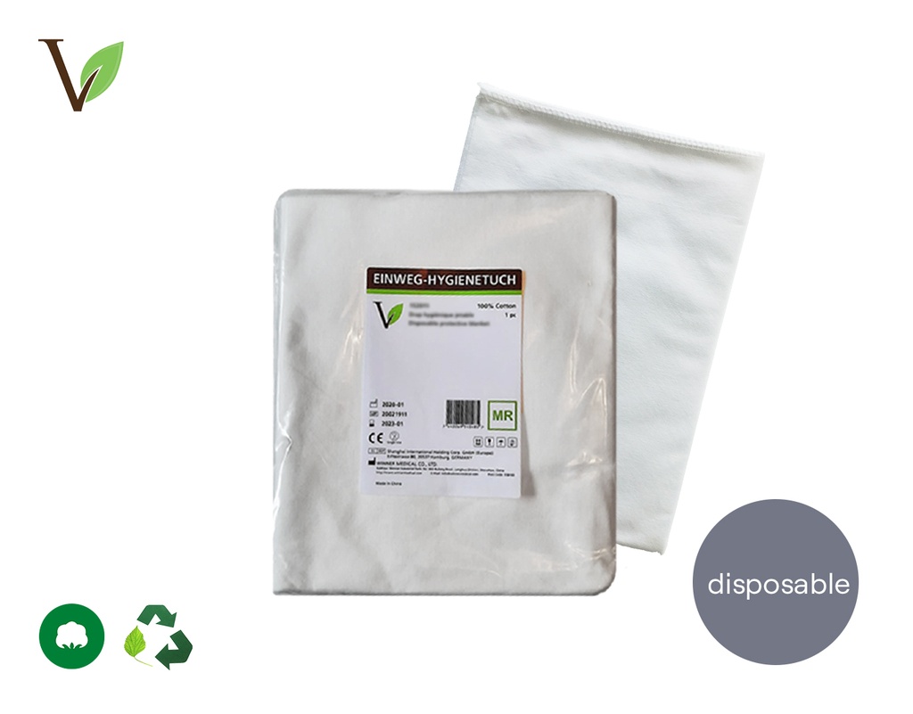 [Visiotex] Einwegdecke aus Baumwolle, 100 Stk