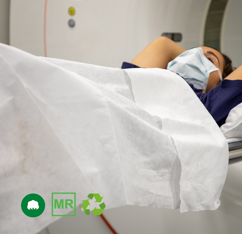 [Visiotex] Einwegdecke aus Baumwolle, 100 Stk