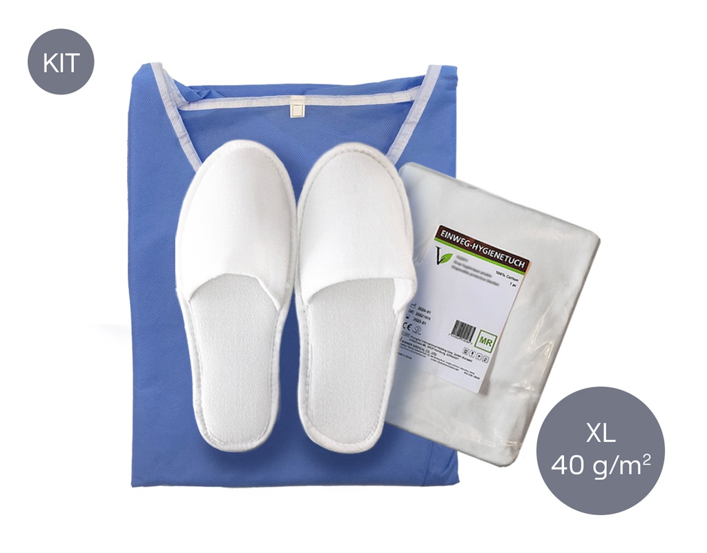 [Kit] Kimono + Pantoffeln mit Decke, 40 Stk