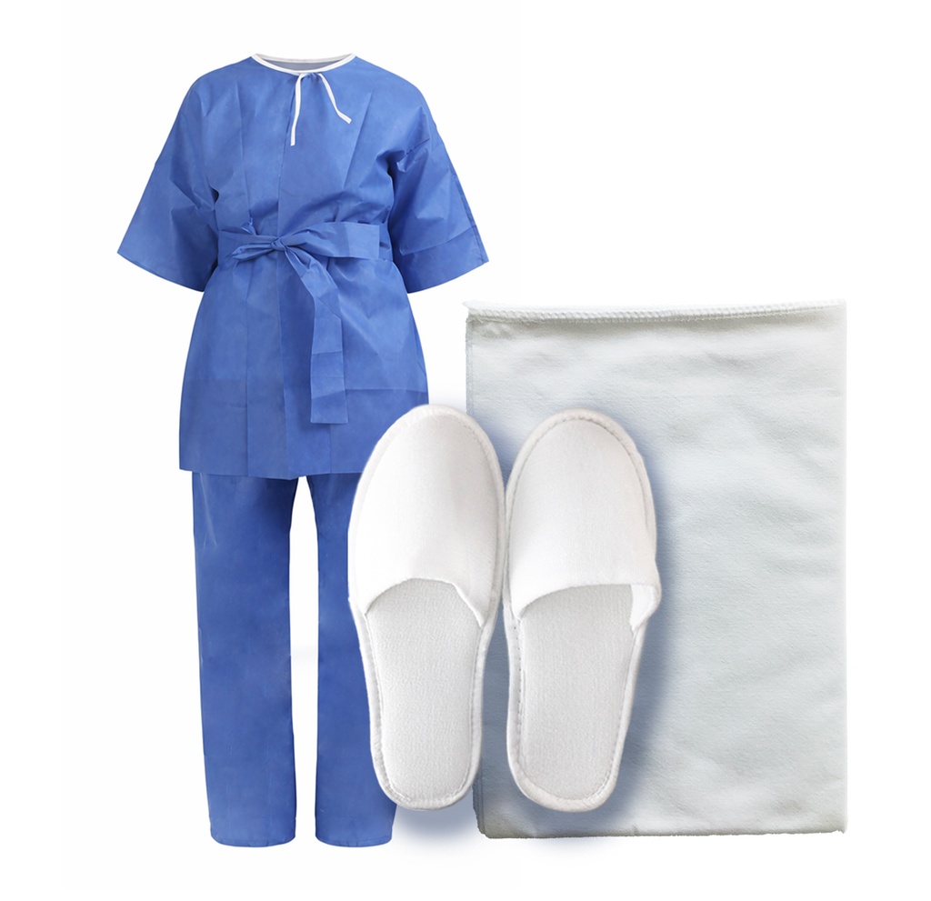 [Kit] Kimono + Pantoufles avec Couverture, 40 pcs