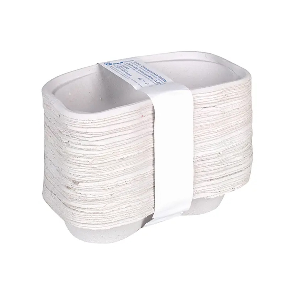 Cuvettes haricots en carton jetable, grise, 700 ml, 300 pcs