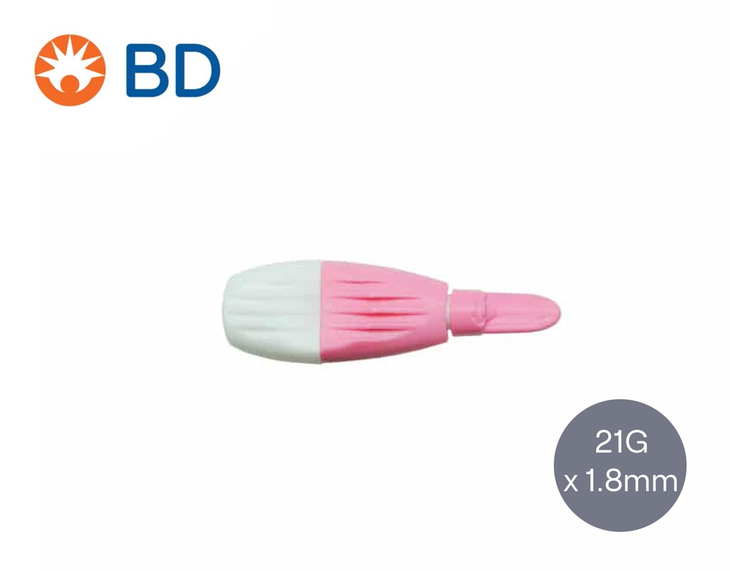 [BD]  MICROTAINER Kon Lanzetten 21Gx1.8mm, rosa, 200 Stk