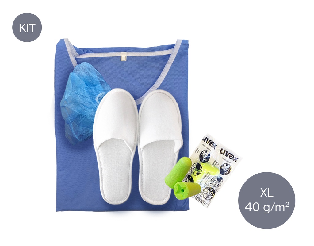 [Kit] Habit IRM (XL) avec Bouchons d'oreilles, 50 pcs