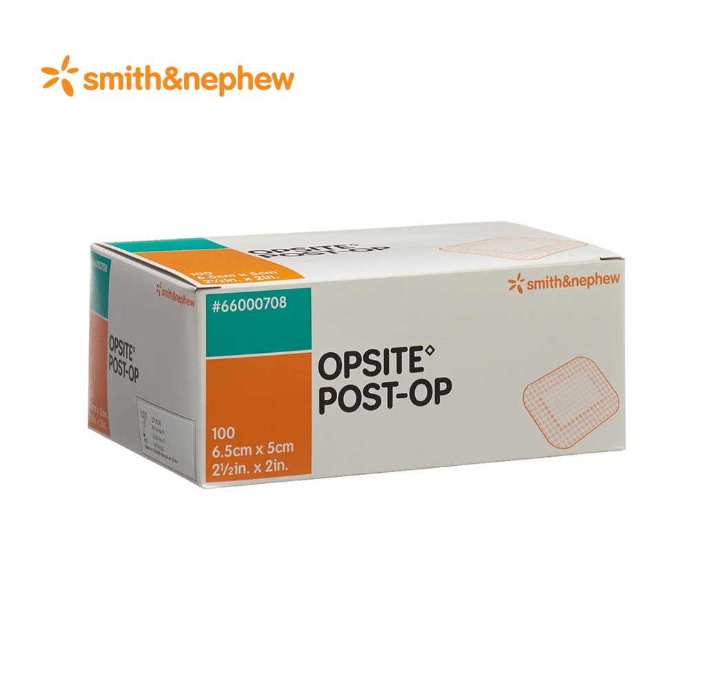 [OPSITE] OP Pansement film stérile 6.5x5cm, 100 pcs