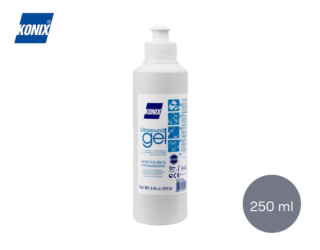 [Konix] Gel échographique, clair 250 ml, 40 pcs