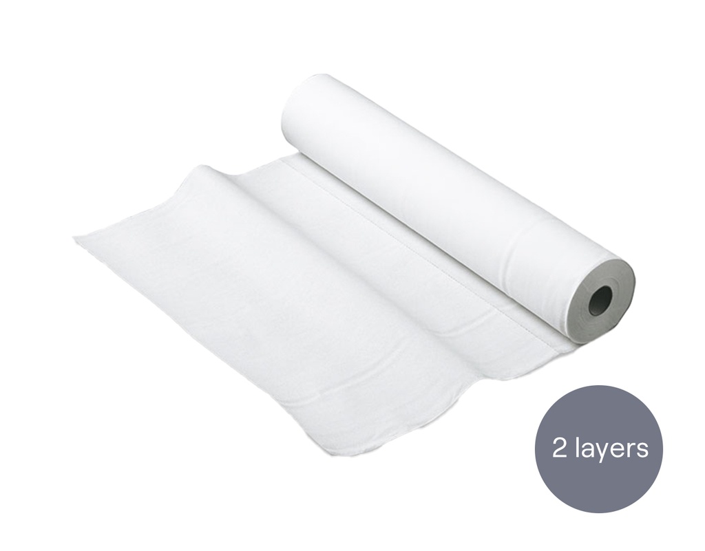 Drap d'examen médical, 2 couches 50cm, 9 rouleaux